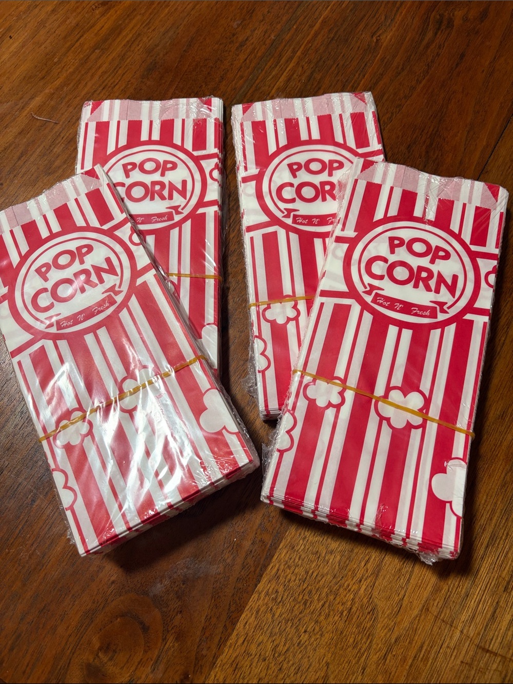 100 unopened popcorn bags
